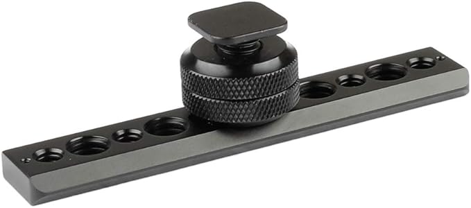 CAMVATE Standard NATO Safety Rail 105mm & Shoe Mount & 3/8"-16 Female Thumbscrew - 2055