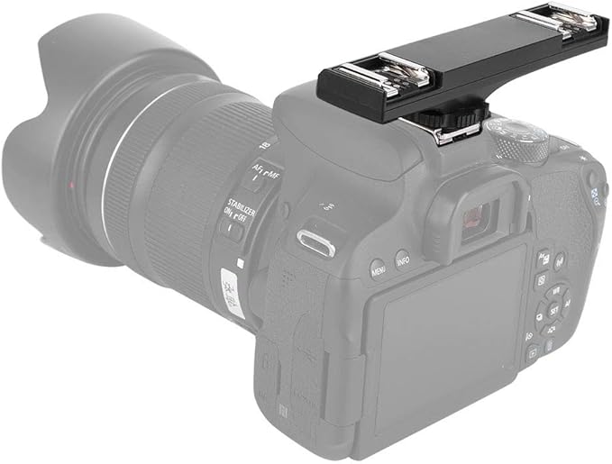 Hot Shoe Flash Bracket Splitter for I-TTL, Hot Shoe Splitter for SLR Camera Camcorder