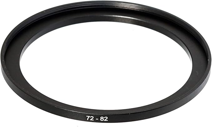 (2 Pcs) 72-82MM Step-Up Ring Adapter, 72mm to 82mm Step Up Filter Ring, 72mm Male 82mm Female Stepping Up Ring for DSLR Camera Lens and ND UV CPL Infrared Filters