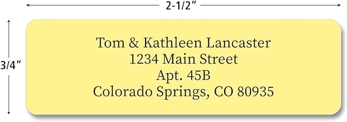 Colorful Images Pastel Multicolor Rolled Return Address Mailing Labels with Dispenser, Customize with Name & Shipping Address, 250 Self Adhesive, Easy Peel Sticker Label Roll, 3/4" x 2 1/2"
