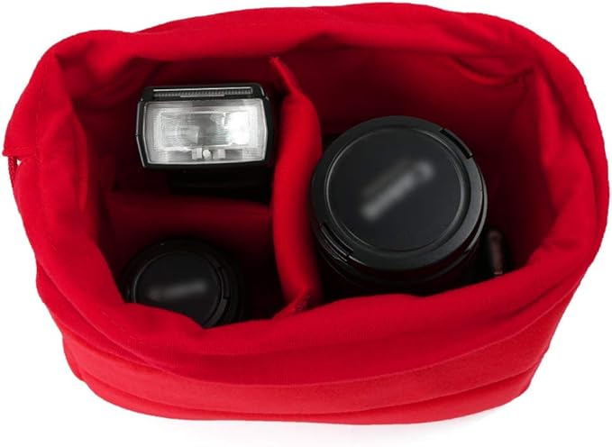 Koolertron Shockproof Camera Photo Bag for SLR TLR Camera Insert Partition Padded Case,Can be Put Directly Into the SLR Camera Bag With Freely Adjustable Compartment