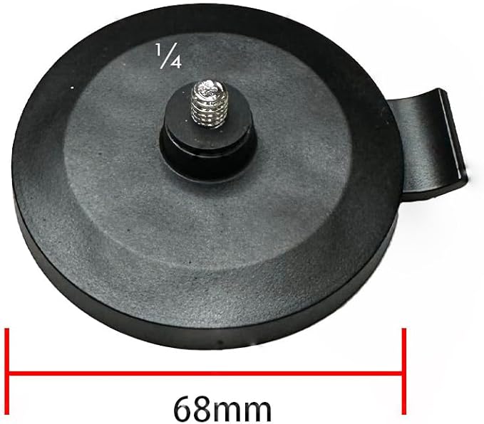 Magnetic Camera Mount Base with 1/4''-20 Threaded Stud Windproof Strong Magnets Mounting Adapter for Gopro Action Camera Camcorder DSLR Camera Dash Cam Security Cameras Car Exterior Mount