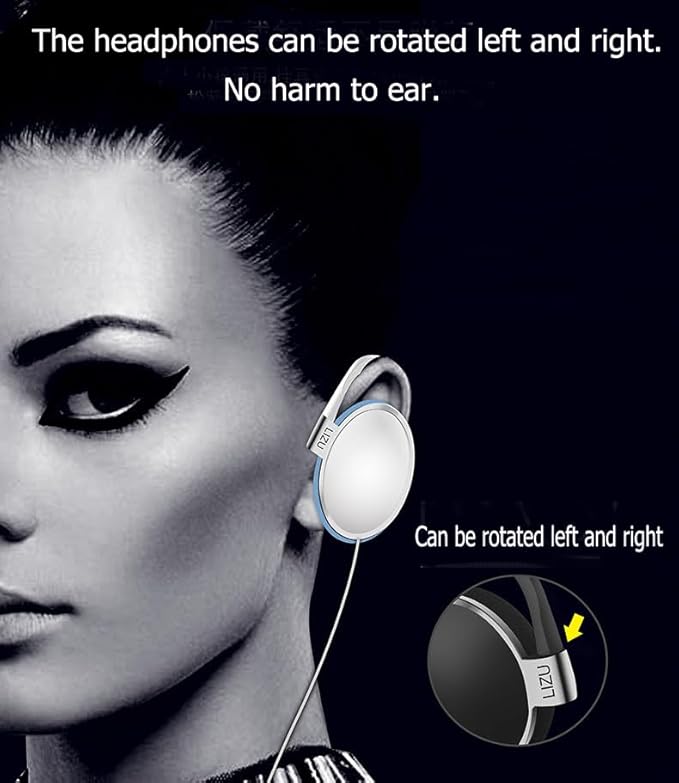 C-YOUNG USB C Headphones Over-Ear Buds Hooks Microphone for Sports Running & Volume Control, Fit Small Ears Type C Wired Earbuds, Compatible with iPad and Android Smartphones