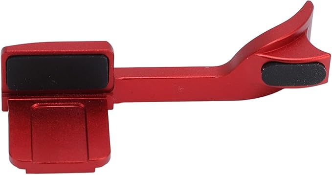 Dpofirs Aluminum Alloy Thumb Up Grip for Q2, CNC Machined Hot Shoe Hand Grip for Better Balance & OneHanded Operation (Red)