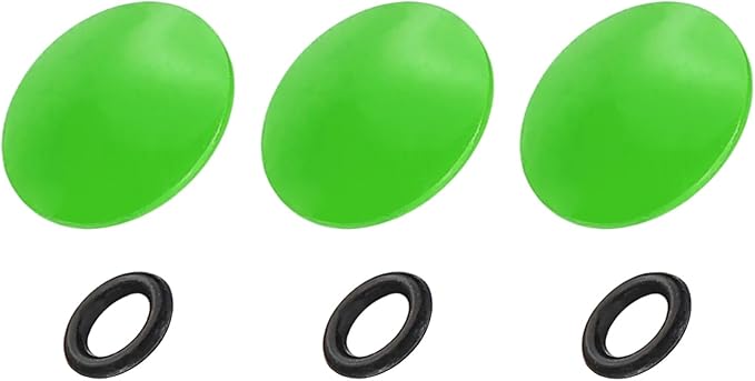 PATIKIL Camera Shutter Button, 3 Pack 10mm Convex Surface Shutter Release Buttons Pure Copper Camera Button for Nikon for Fujifilm for Leica DSLR/SLR, Green