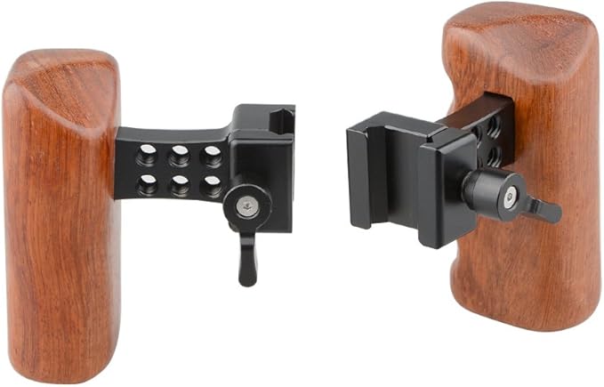 CAMVATE DSLR Wood Wooden NATO Handle Grip (A Pair) - 1660