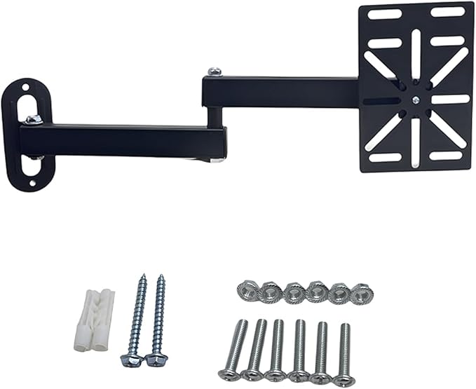 NVRTTRR Movable L-Shaped Dome Camera Bracket, Used for Wall-Mounted Installation of Security Dome Cameras, Camera Installation, (Movable L-Shaped Bracket + Wall-Mounted Bracket) (7.8in+7.8in)