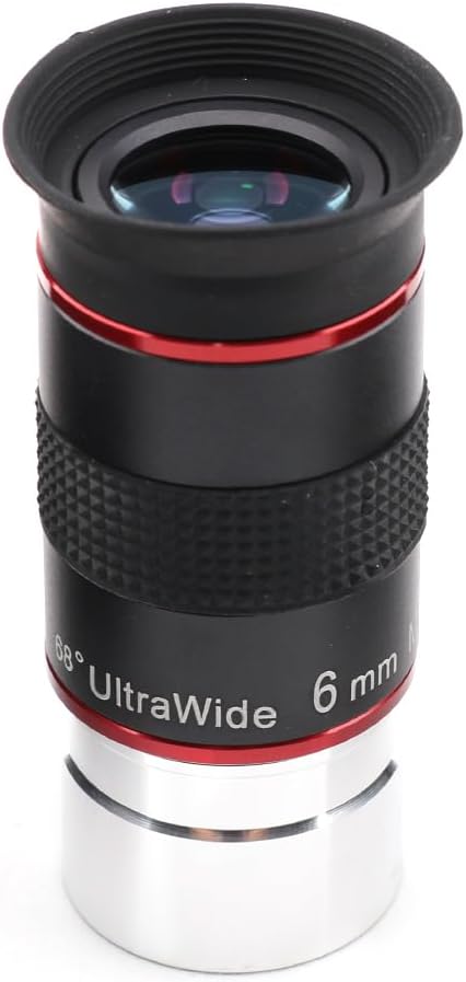 Starboosa 6mm 68° Ultra Wide-Angle Telescope Eyepiece with Polarizing Filter — Upgraded HD Fully Multi-Coated Optics — Long Eye Relief & All-Metal Build — 1.25" Eyepiece Set for Planetary Observation