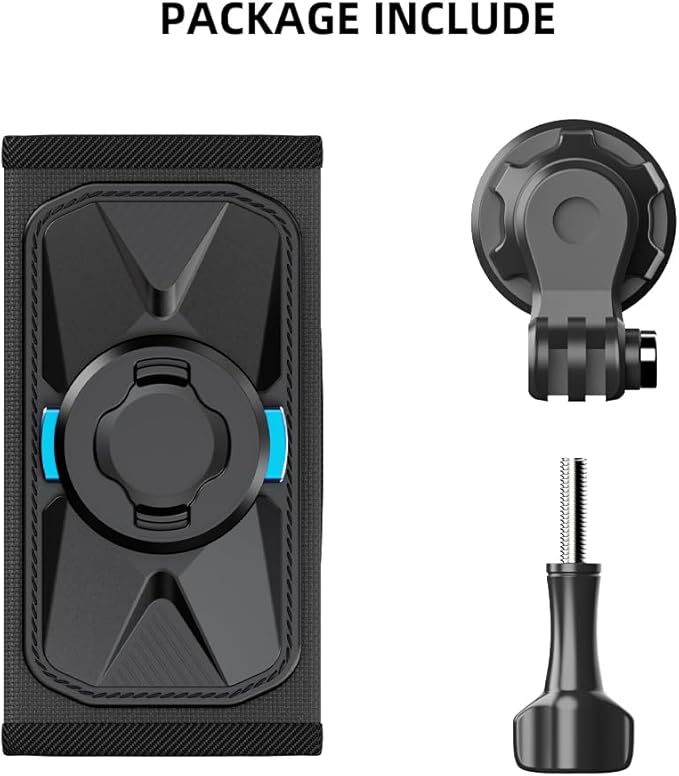 SUREWO Magnetic Backpack Mount,360° Backpack Shoulder Strap Mount with Universal Ball J Hook Compatible with Go Pro Hero 13/12/11/10/9/8/7/6/5 Black,DJI Osmo Action 5 pro/4/3 and More