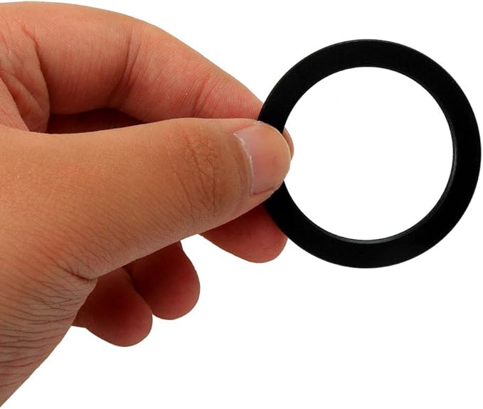 uxcell Camera Lens Filter (46mm-37mm), Metal Step Down Ring Anodized Lens Filter Ring Adapter for Household Office, Black