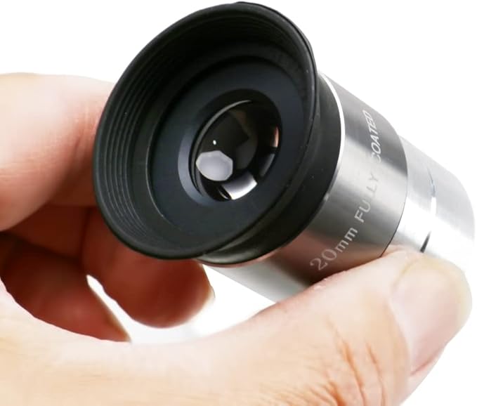 Starboosa Multi-Coated Telescope Eyepiece Set - 1.25 inch - Upgraded with Soft Eyecup [4mm, 10mm, 20mm]