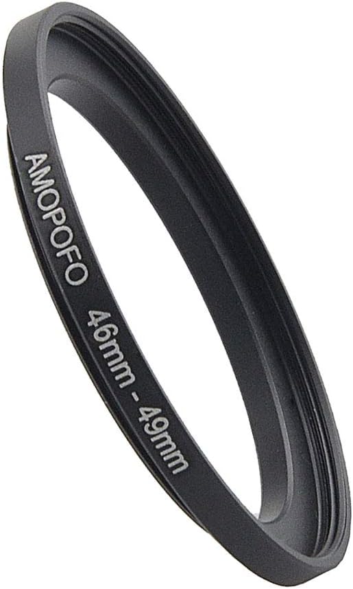 46mm Lens to 49mm Camera Filter Ring Compatible with for All Brands 46mm Lens and 49mm UV,ND,CPL Camera Filter Accessories