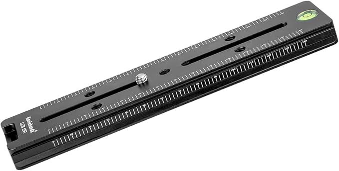 koolehaoda 180mm Quick Release Plate Rail Nodal Slide Dual Dovetail Plate with Bubble Level Compatible Arca-Swiss