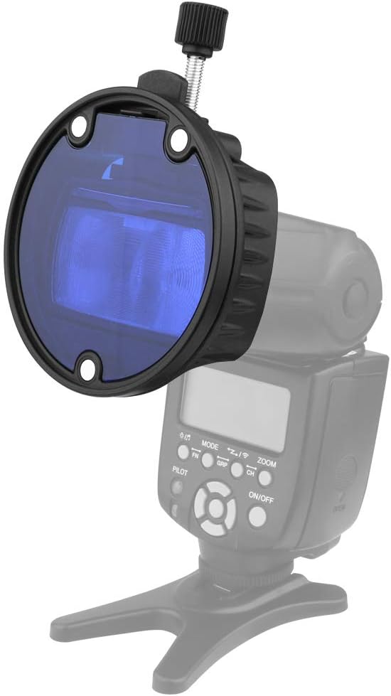 TOAZOE Flash Diffuser with Honeycomb Grid Diffuser Ball Color Filter for Godox YONGNUO Canon Square Flash Speedlight