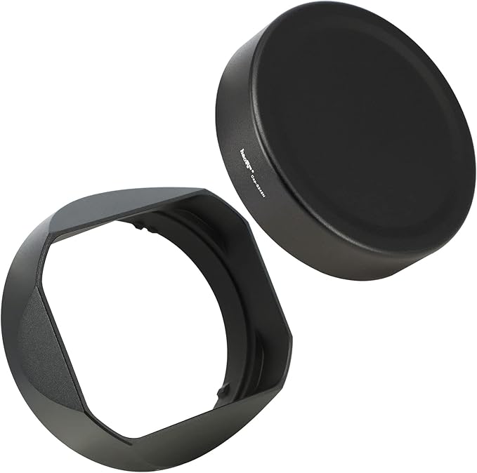 Haoge LH-S245N Bayonet Square Metal Lens Hood for Sony FE 50mm F2.5 G FE 40mm F2.5 G FE 24mm F2.8 G Lens,RX1RIII/M3/RX1R2 Camera Shade with Cap