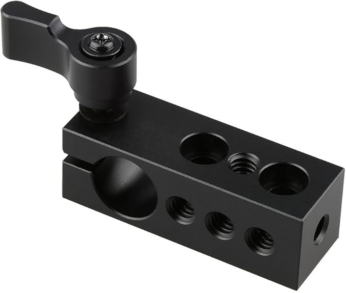 CAMVATE 1/4" Thread 15mm Rod Clamp for SLR Camera Support Rig Monitor LED Handle Grip - 1094
