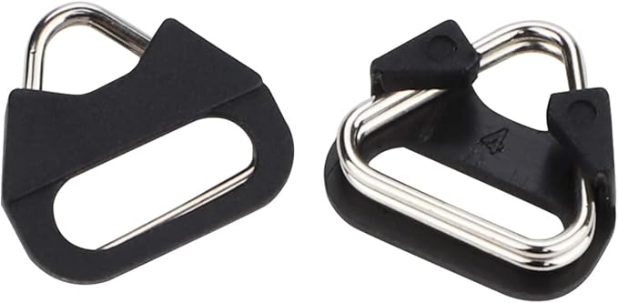 Leftfoto Stainless Steel Triangle Split Ring,Camera Strap Hook Lug Ring, with Plastic Cap,for Belt Hook Lanyard for Camera Shoulder Strap (2 pcs)