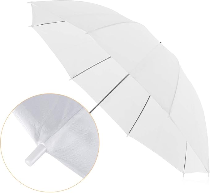 Jinbei Professional 33"/84cm White Translucent Reflector Umbrella Lighting Diffuser for Photography Studio Video Continuous Light Flash Strobe Light