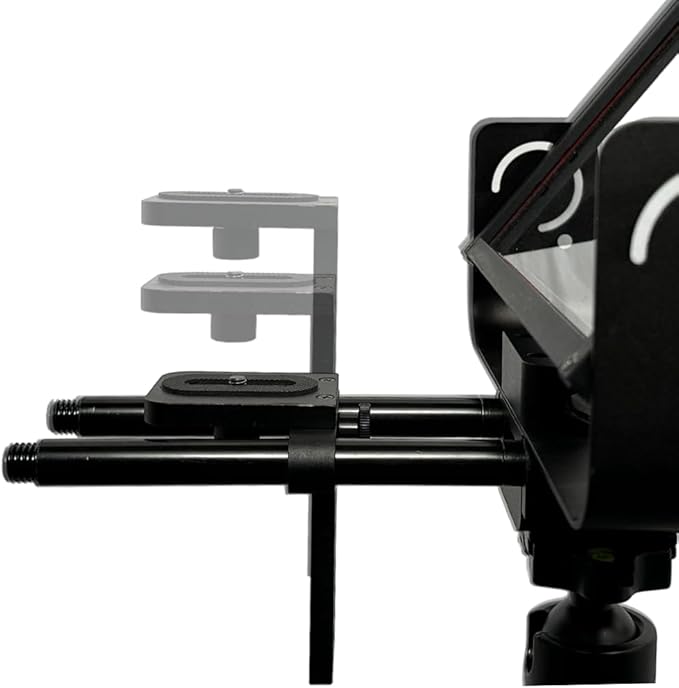 Glide Gear TMP 500 Teleprompter – DSLR, Tablet, Smartphone – 12" Glass, 15mm Rails, Hard Case, No Assembly