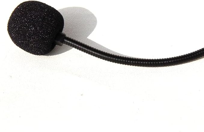 Headworn Headset Microphone for AKG/Samson Wireless Bodypack Transmitters, with Windscreen, Mini 3 Pins XLR Connector, Unidirectional, Black
