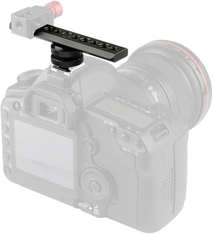 CAMVATE Standard NATO Safety Rail 105mm & Shoe Mount & 3/8"-16 Female Thumbscrew - 2055