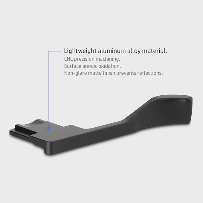 Haoge Metal Thumb Up for Sony α7CII,α7CR Alpha 7CII,ILCE-7CII,A7CR Digital Camera Accessories (Not Fits A7C) Black THB-A7CII-B Hot Shoe Rest Hand Grip