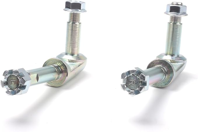 25429 25430 Rear Lower Shock Mounts with Castle Nut Compatible with 1963-1982 Chevy Corvette C2 C3 Shock Mount Bracket Hand Rear Lower With Nut Replace OE：25429 25430