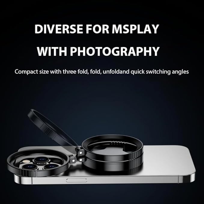 Magnetic Cpl Filter for iPhone, Anti-Glare Magnetic Phone Filter - 52mm Rotatable Polarizing Lens, Quick Mount Phone Camera Attachment, Reduces Reflections Enhances Colors