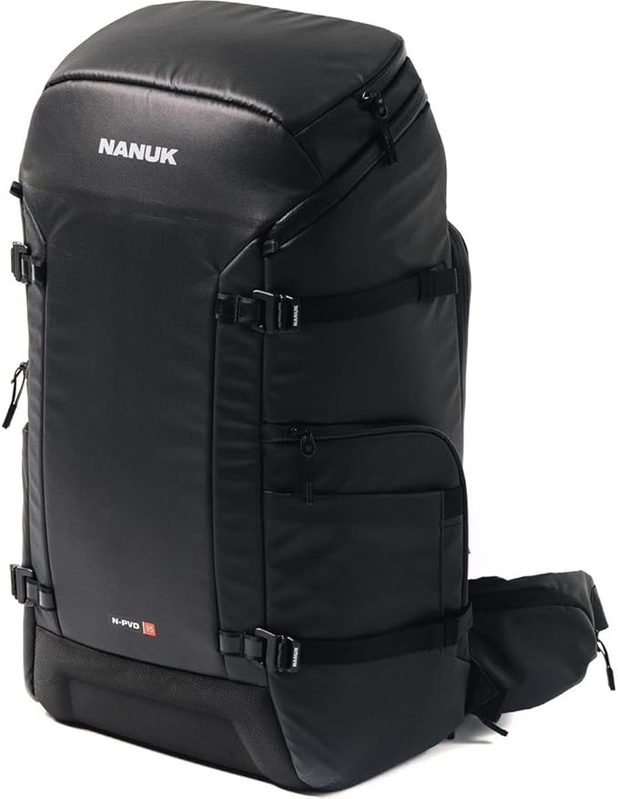 NANUK N-PVD 18L Backpack Camera Bag for Photographers – Hardshell & Highly Water-Resistant | Fits 1 to 2 Camera Bodies, 2 Lenses, Tripod, 14" Laptop, & More