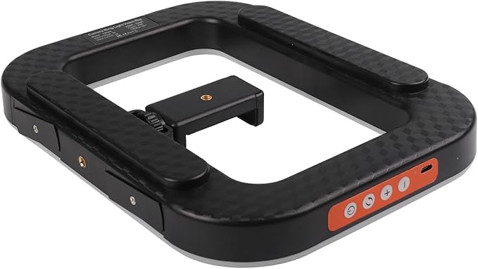 Smartphone Video Rig with Light, Handheld Ring Selfie Light Kit, Rechargeable Portable LED Mobile Video Stabilizer Lamp for Camera Video Recording