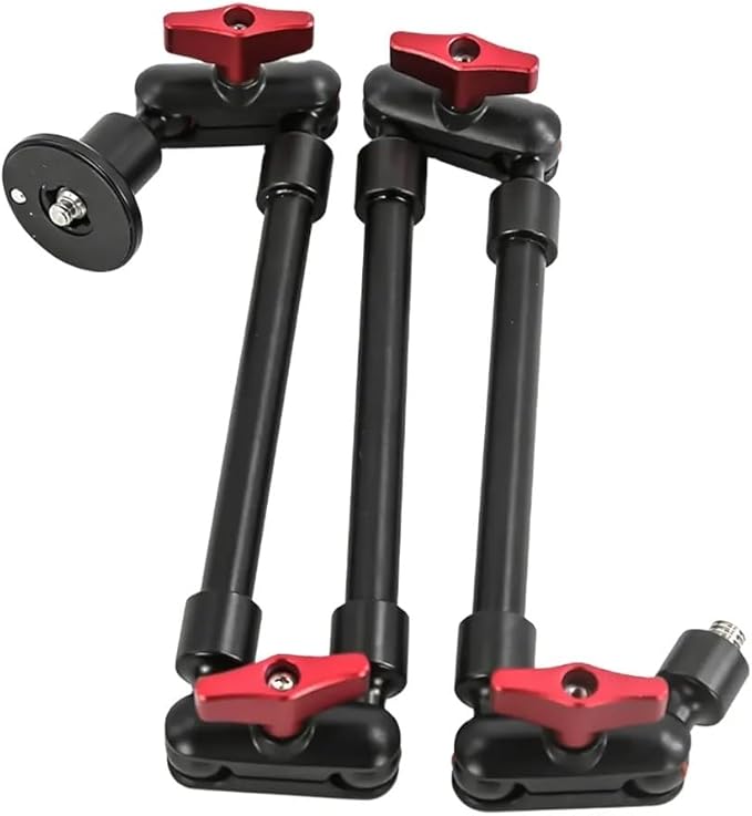 REFLEX CAMERA Adjustable Magic Arm - 80cm - with Universal Phone Holder – Flexible Aluminum Alloy Camera Mount Clamp for Tripod, Overhead Rig, Vlogging, Live Streaming, Photography, Video Recording