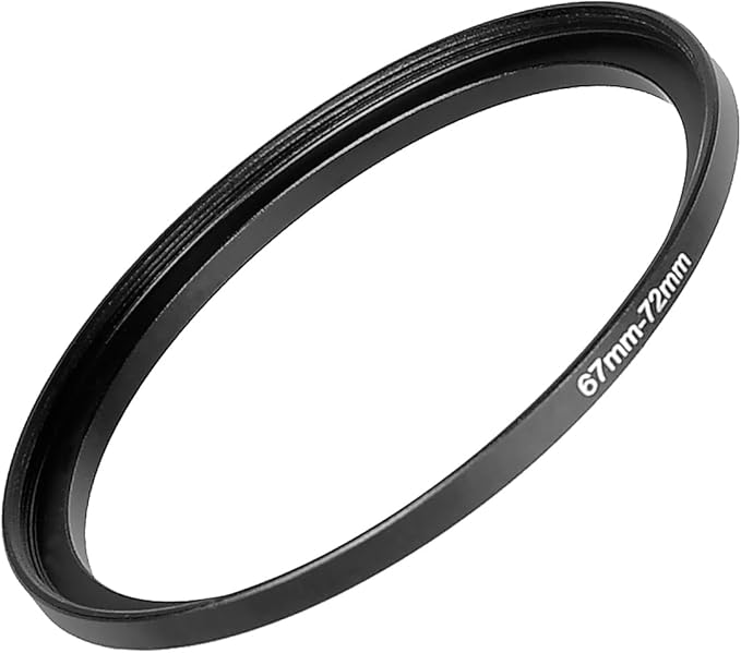 Step Up Rings for Filters 67mm to 72mm Stepping Camera Lens Filter Metal Step Up Lens Filter Adapter Ring for All Brands UV, ND, CPL