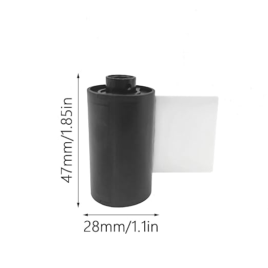 5 Pack Empty 35mm Film Cassettes, Reloadable Film Canisters for Hand Rolling – ABS Plastic Storage Case for 135/35mm Cameras