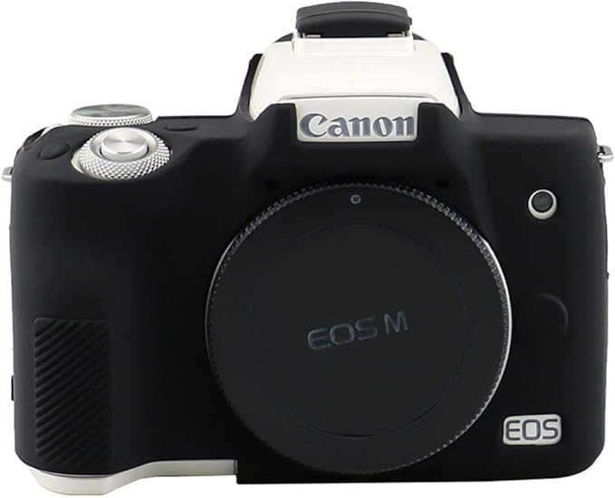 Yisau Case for Canon EOS M50/EOS M50 Mark II, Soft Silicone Skin Housing Protective Cover for Canon EOS M50/M50 Mark II Digital Camera Body (Black)