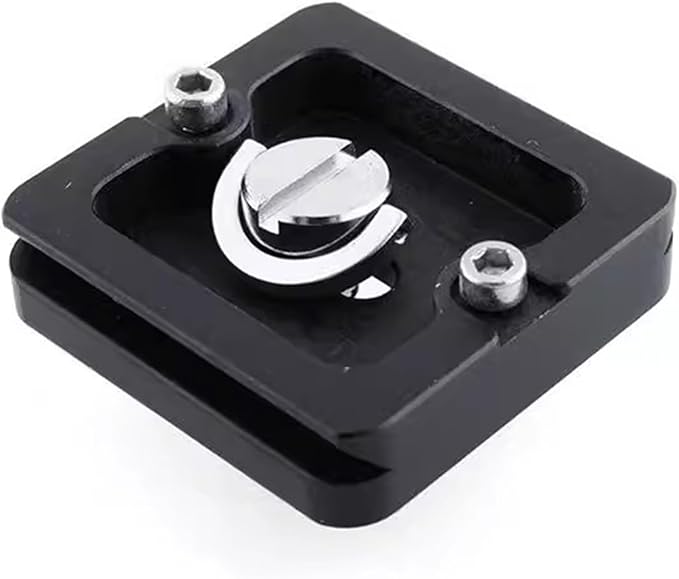 Quick Release Plate PU40 Tripod Mount with 1 / 4inch Screws D-Rings Screw for DSLR Cameras Ball Head Camera Release Plate