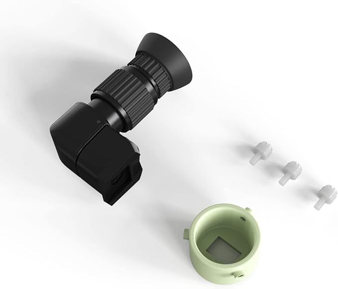 Right Angle Viewfinder with Adapter for Polar Scope, Built-in Diopter and 360°Rotating with 1X - 2X Magnification for A Comfortable View When Doing Polar Alignment