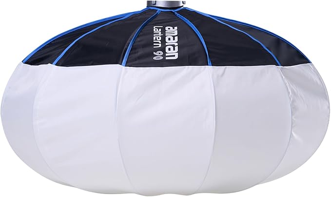 Amaran Lantern 90 Softbox,360 Soft Light Source Quick-Build Press Mount for Amaran COB Lights and Other Bowens Mount for 100d/200x/150c/300c/300x/600d/600x