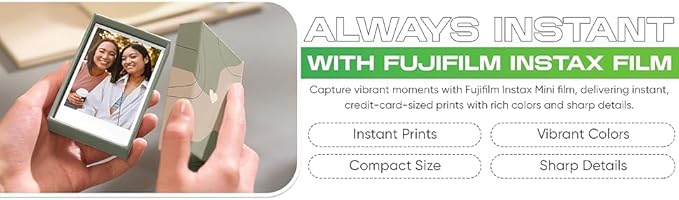 Fujifilm Instax Mini Instant Daylight Film for Instant Camera with USB and PixiBytes Microfiber Cleaning Cloth... (3 x Twin Packs + USB)
