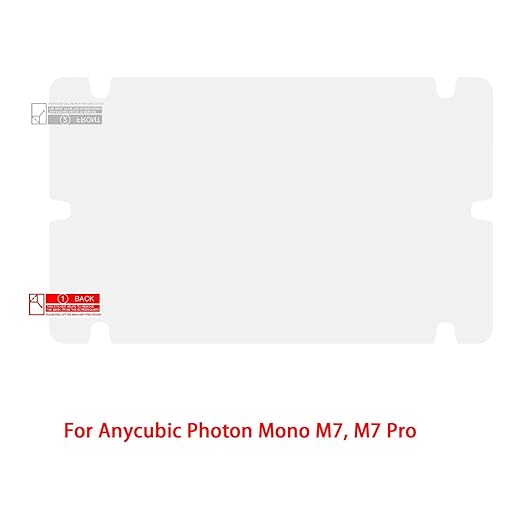 KOYOFEI 5PCS Screen Protector for Anycubic Photon Mono M7 Pro, 3D Printer Screen Protector Film for Photon Mono M7 Pro Resin LCD 3D Printers