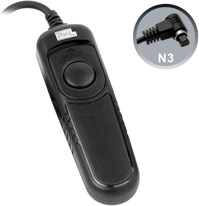 Pixel RC201 Remote Shutter Switch N3 Shutter Release Cable for Canon EOS Cameras with Screen Cleaning Cloth, Replaces Canon RS-80N3