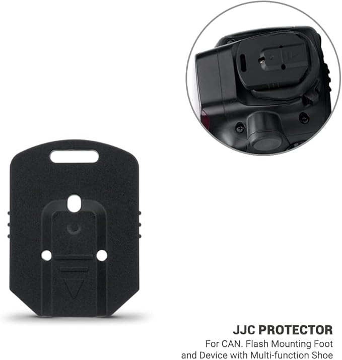 JJC 2PCS Flash Hot Shoe Cover Cap for Canon Flash Speedlight 270EX II 580EX II 430EX III-RT, ABS Flash Shoe Mount Protector with Self-Locking Function