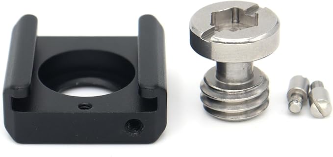 SZJELEN Camera Mount Extension Bracket with Cold Shoe Mounts for Camera Cage Tripod Magic Arm Microphone LED Video Light,Shoe Mount Holder with 1/4'' 3/8'' Arri Thread and Arri-locating Hole
