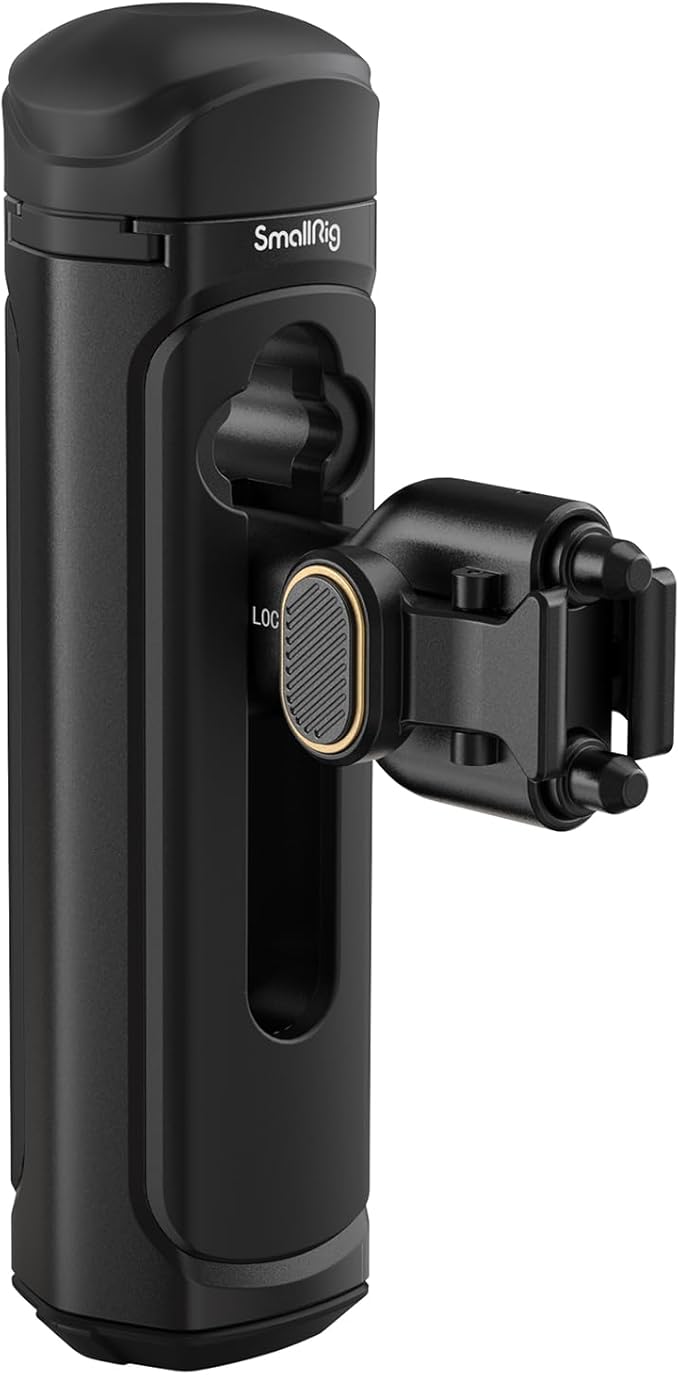 SMALLRIG Quick Release Side Handle for Universal Mobile Phone Cage 4299 and iPhone 15 Series Cage, Aluminum Handle Grip with Built-in Cold Shoe - 4403