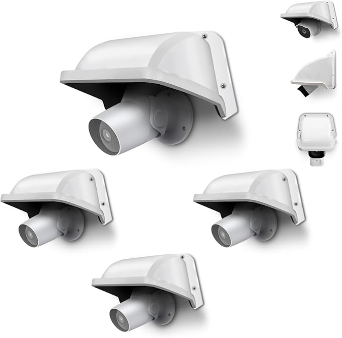 Sun Rain Cover Shield for Universal Security Camera, Surveillance Camera Cover Shield Protective Roof for Dome/Bullet Outdoor Cameras