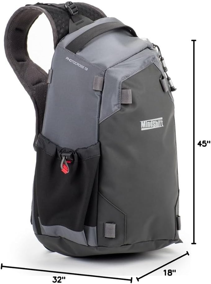 Think Tank MindShift PhotoCross 13 Sling Bag for DSLR and Mirrorless Camera, 11 Liters, (Carbon Grey)