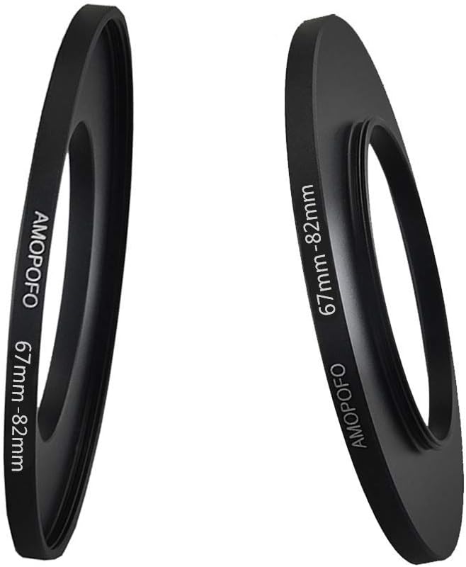67mm to 82mm Step-Up Ring Filter adapter/67mm to 82mm Camera Filter Ring for 82mm UV,ND,CPL,Metal Step Up Ring