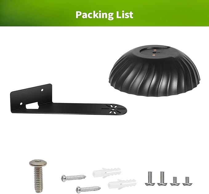 Wall Mount for WYZE Cam Pan V3, Outdoor Corner Mount Kit with Weatherproof Cover, Durable Housing for Outside Use – Black (Camera Not Included)