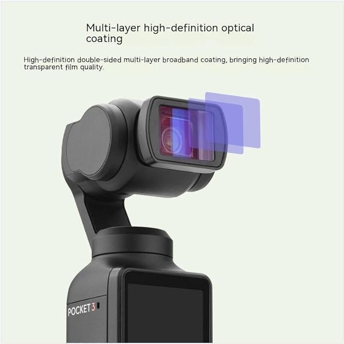1.15 X Anamorphic Lens/Magnetic Movie Lens for DJI Pocket 3, Cinematic Flare Effect HD Double-Sided Multilayer Anti-Reflective Coating