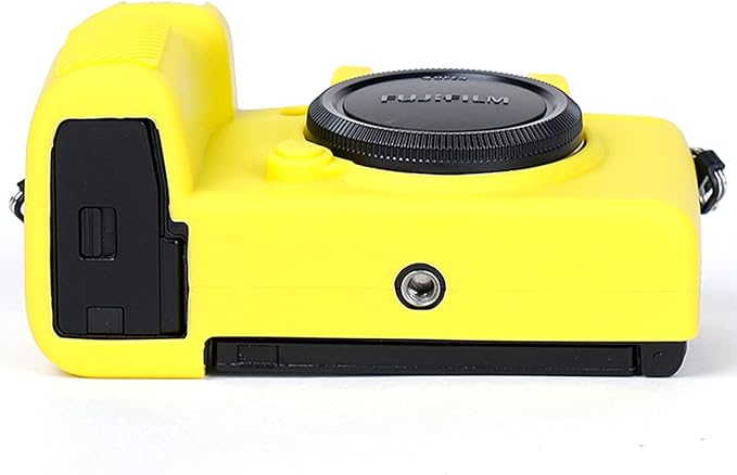 Professional Secure Silicone Camera Cases Bag Housing Rubber Body Skin for Fujifilm X-S10 Mirrorless Camera Fuji XS10 Protective Case (Yellow)