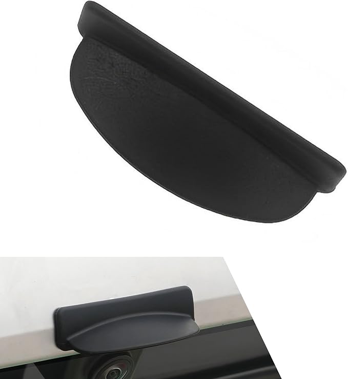Car Backup Camera Rain Shield, Silicone Rear View Camera Anti-Rain Cover, Rainproof Protector for Enhanced Reverse Visibility, Universal for Cars, Trucks, SUVs (Black)